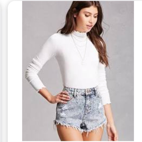 90s style jean shorts